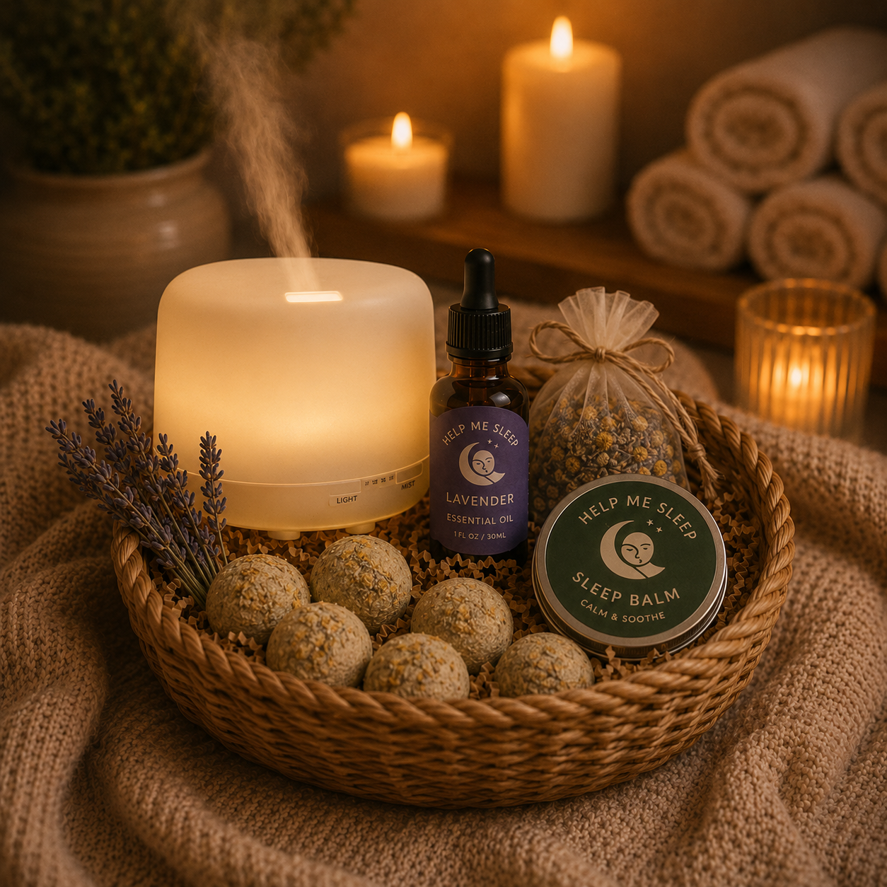 💧 Nightly Calm Aromatherapy