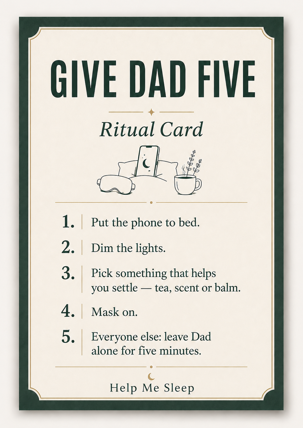 GIVE DAD FIVE